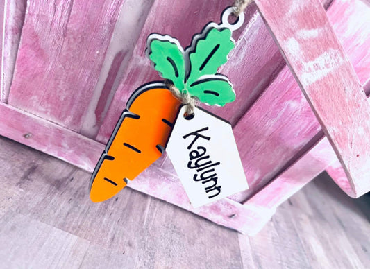 Easter Basket Carrot Name Tag