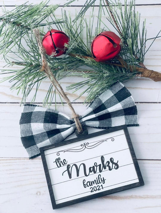 Family Name Ornament